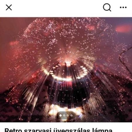 Száloptikás Szarvasi Lámpa