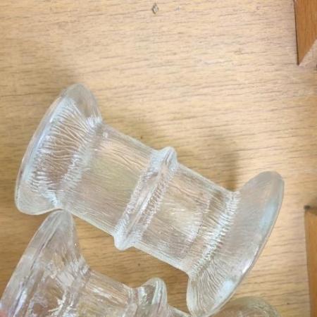 Gyertyatartó Uveg Iceglass