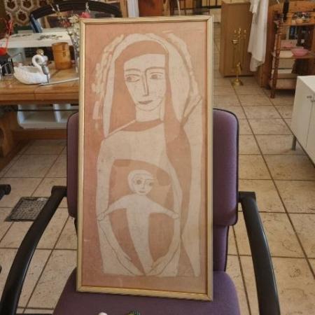 Textil Kép Anya És Gyermek (Mária És Jezus)