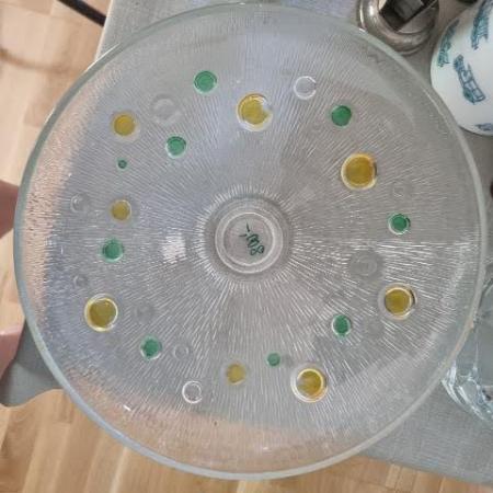 pöttyös üveg Tál