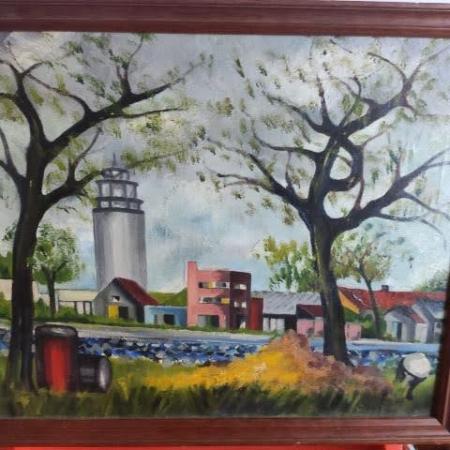 Festmény Gyáras Szoci